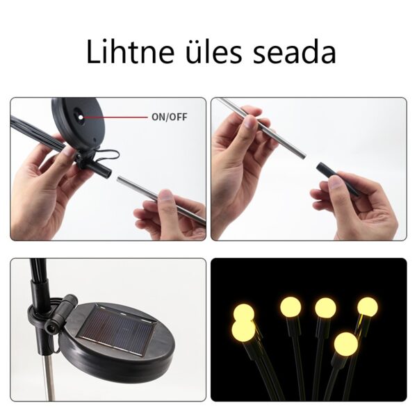 Päikesepatareidel töötav aiavalgusti - Image 2